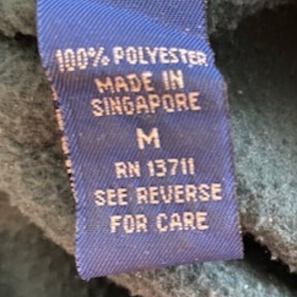 Karen Scott GREEN Flannel SWEATSHIRT Applique & Embroidery SANTA Snowman ANGEL M - Picture 7 of 8